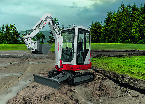 tb320 excavator on site